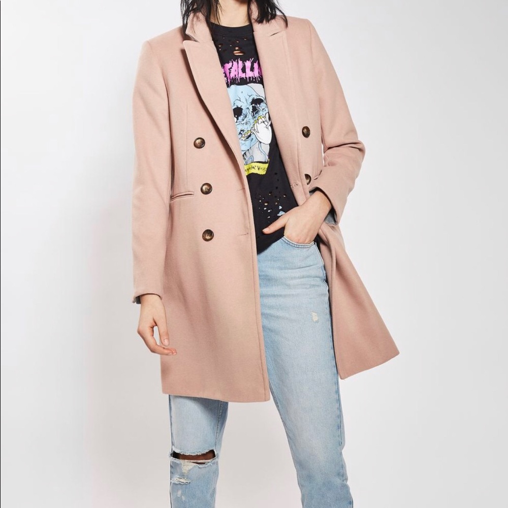 NWT Camel Topshop Longline Coat